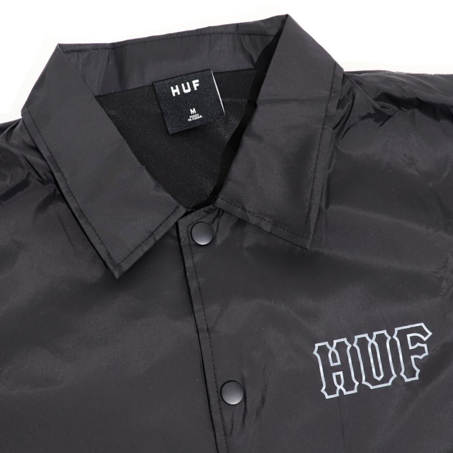 HUF 黒レザージャケット Mサイズ HUF（ハフ） HUF PUレザージャケット ボンバージャケット