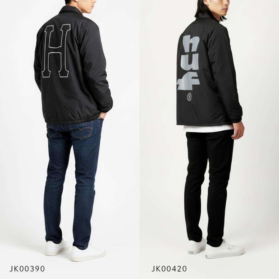 HUF（ハフ） コーチジャケット メンズ 黒 ブラック JK00390 JK00420