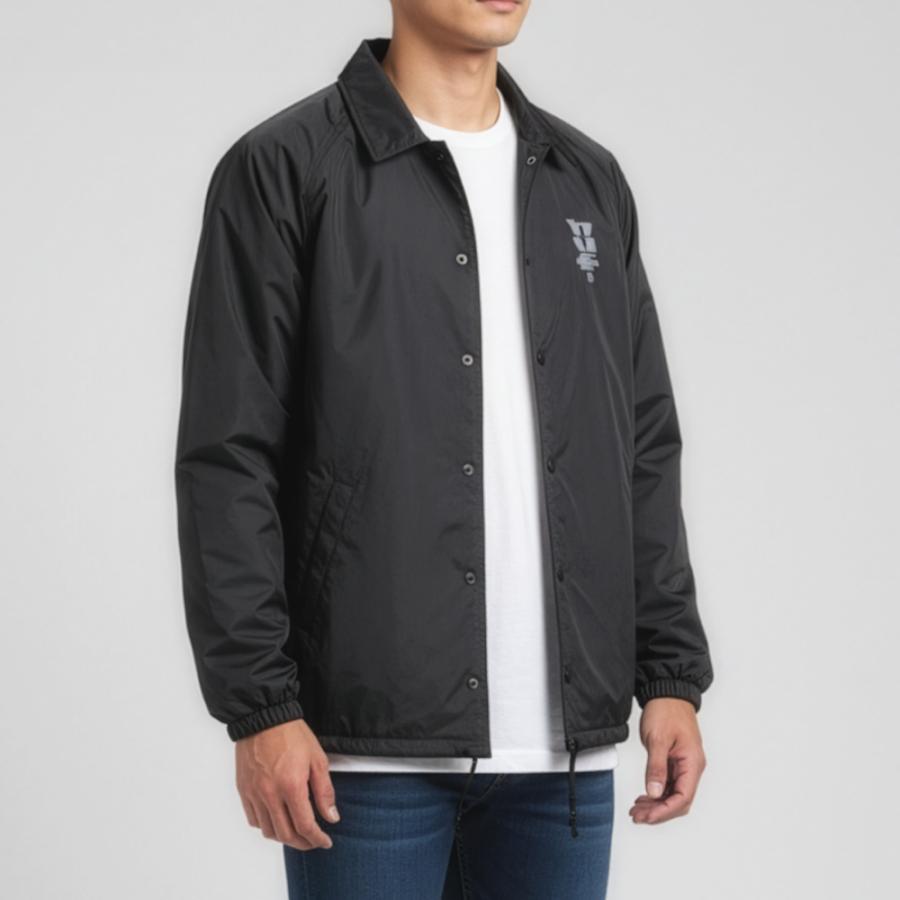 HUF 黒レザージャケット Mサイズ HUF（ハフ） HUF PUレザージャケット ボンバージャケット