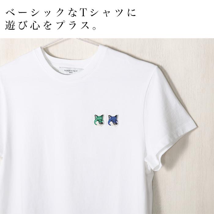 MAISON KITSUNE メゾンキツネ Tシャツ レディース 半袖 ワン MAISON KITSUNE メゾンキツネ Tシャツ レディース 半袖 ワン