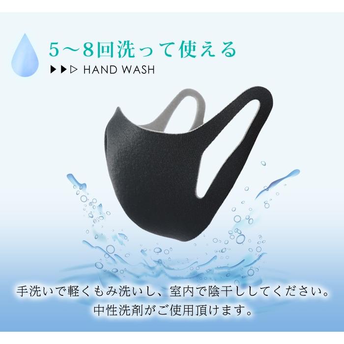 洗えるマスク 日本製 マスク 大人 バイオライナー 3枚入り 個包装 黒