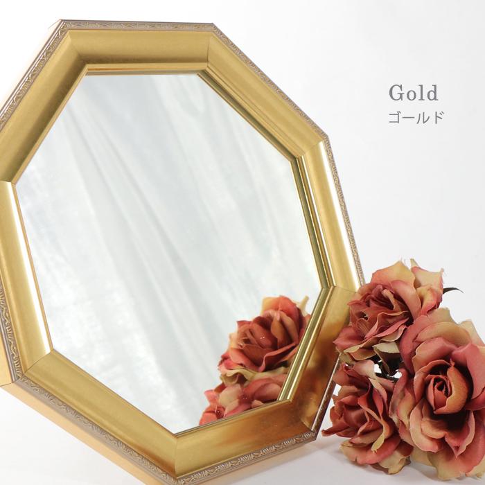 パラデック 八角形 鏡 玄関 風水 ミラー スタンド 壁掛け 兼用 Mサイズ
