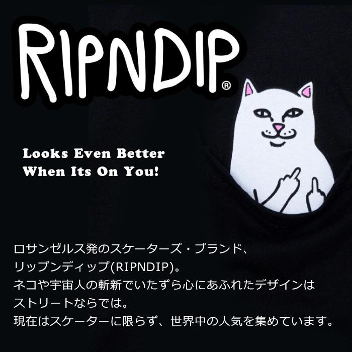 RIPNDIP 猫グラフィック Tシャツ RIPNDIP（リップンディップ）からブランド定番のラフな猫