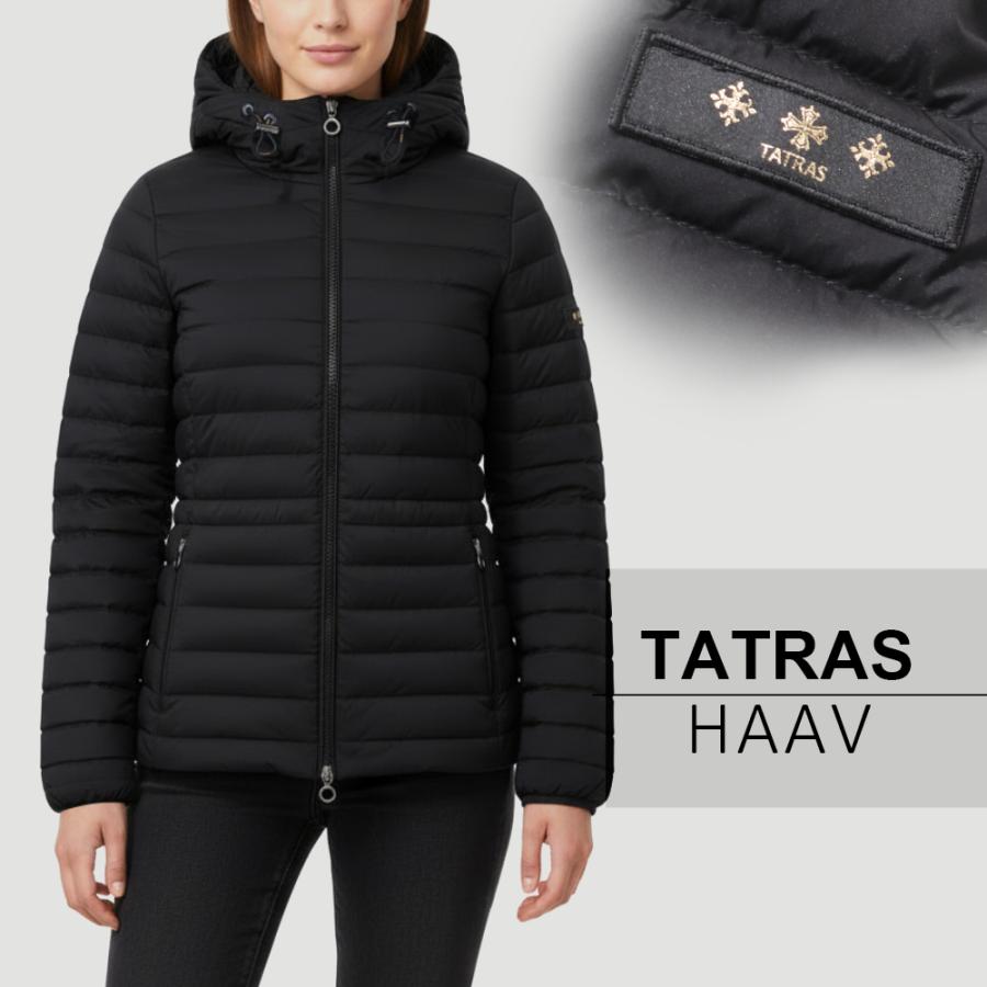 タトラス レディース ダウンジャケット TATRAS ハーヴ HAAV フード付き ショート丈 女性用 アウター あったか 防寒 TATRAS（タトラス） レディース ダウンジャケット HAAV ハーヴ フード