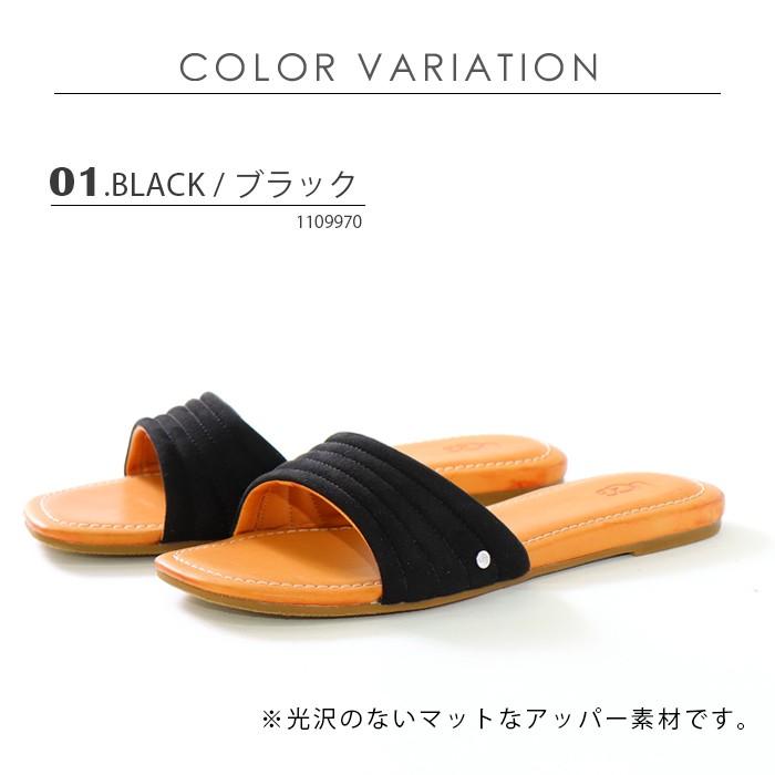 UGG ジュルパ レディース サンダル フラット アグ Jurupa 1109970 1111081 ブラック ゴールド｜o-kini｜02