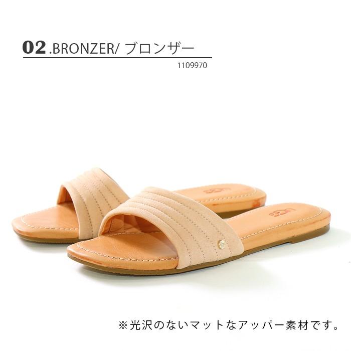 UGG ジュルパ レディース サンダル フラット アグ Jurupa 1109970 1111081 ブラック ゴールド｜o-kini｜03