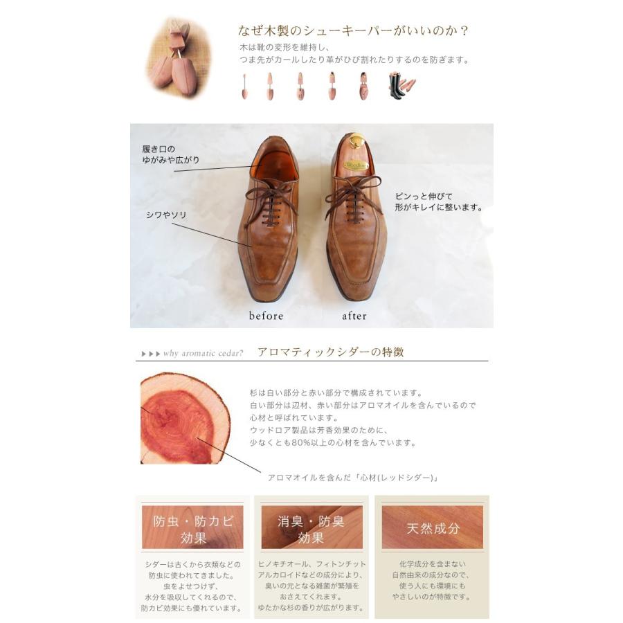ウッドロア Woodlore シューキーパー 木製 レッドシダー メンズ シューツリー アロマティック 靴 シューズ キーパー 吸湿 防虫 消臭 コンビネーション