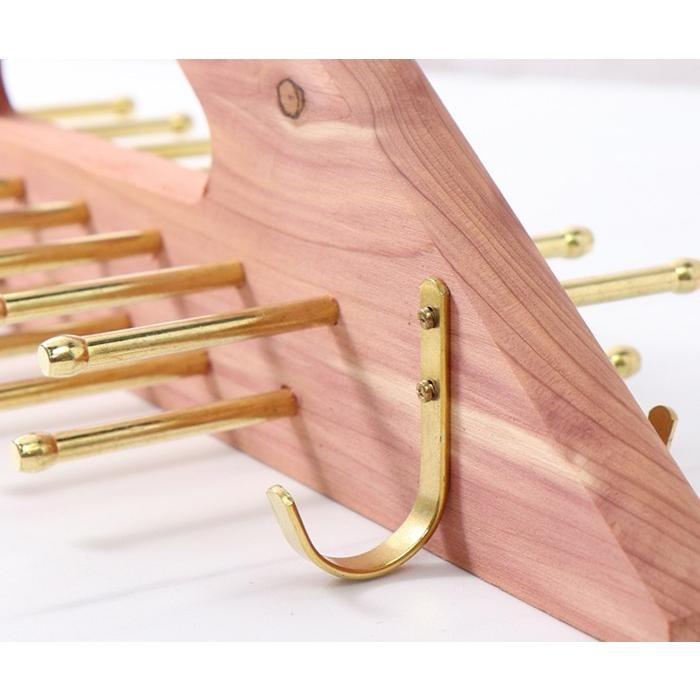 ウッドロア Woodlore ネクタイ ベルト ハンガー 木製 アロマティック