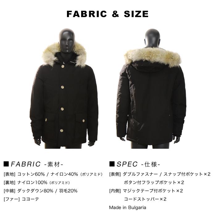 ウールリッチ ダウン メンズ アークティックパーカ Woolrich ダウンジャケット アウター ダウンコート Arctic Detachable Fur Anorak｜o-kini｜12