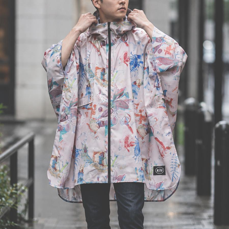 KiU（キウ） w.p.c レインポンチョ おしゃれ 野外フェス アウトドア
