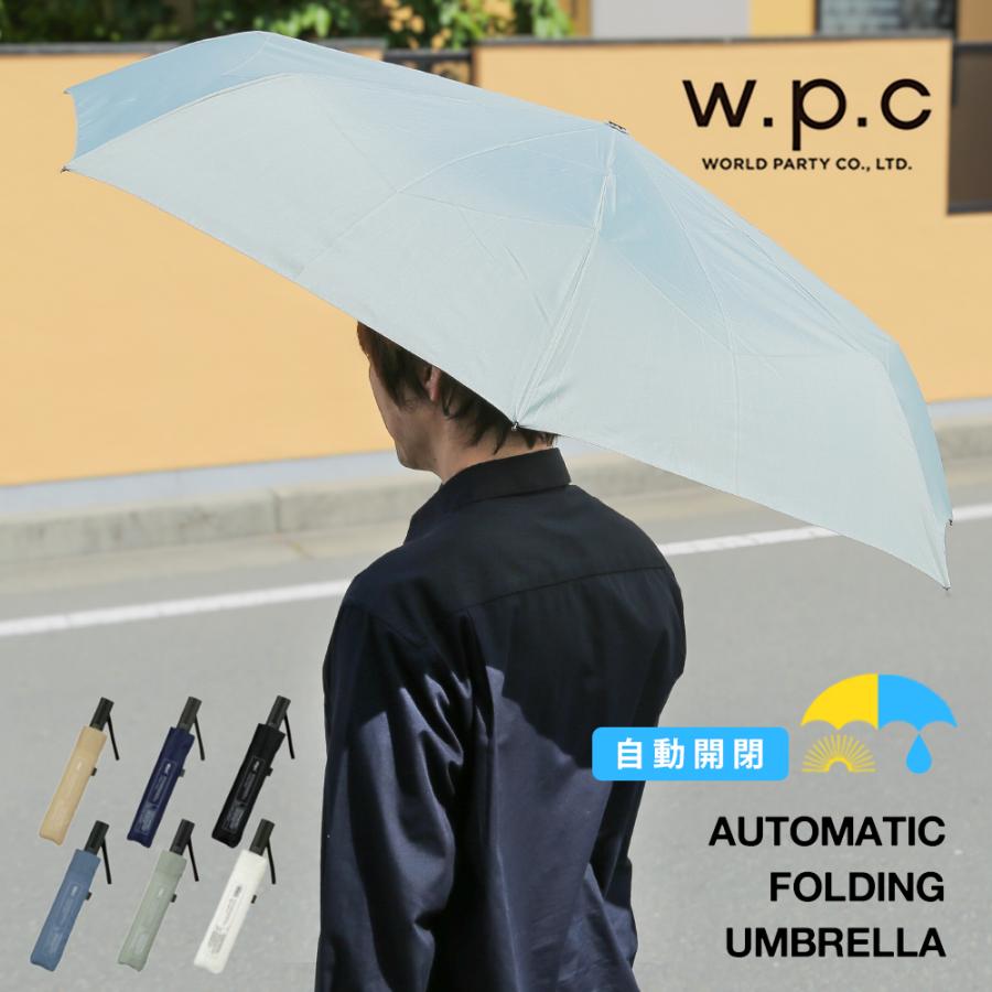 Wpc. wpc 折りたたみ傘 ユニセックス 自動開閉 晴雨兼用 大きめ 継続