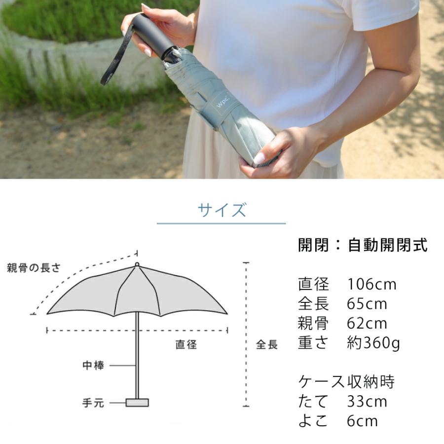 Wpc. wpc 折りたたみ傘 ユニセックス 自動開閉 晴雨兼用 大きめ 継続