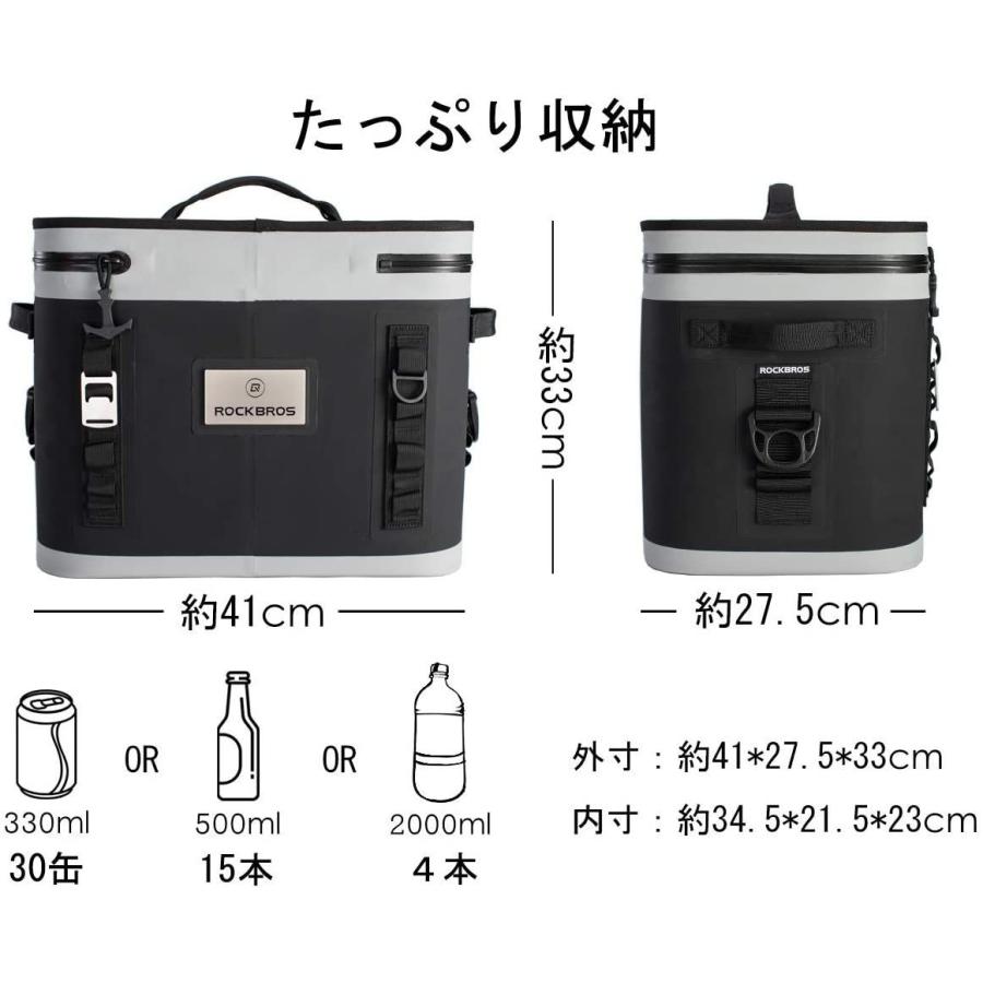 ROCKBROS(ロックブロス)クーラーボックス ソフトクーラー 超保冷 釣り キャンプ BBQ 全面防水 大容量 軽量 手提げ 肩掛け 両 釣り キャンプ ロックブロス クーラーボックス ソフトクーラー 超保冷 BBQ 全面防水 大容量 軽量 手提げ 肩掛け 両 L*W*H