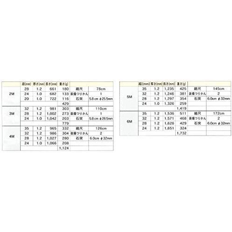 旗用伸縮式アルミポール 4m 4m