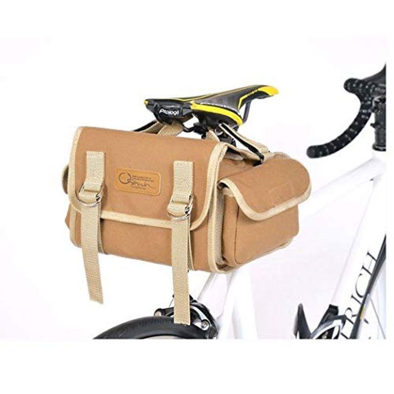 オーストリッチ SP-731 帆布サドルバッグ キャメル, w220×h160×d220mm