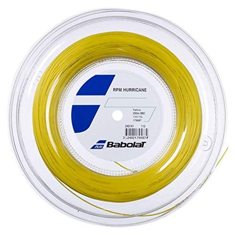 バボラ (Babolat) テニス用ストリング ガット RPM HURRICANE (RPMハリケーン) イエロー 長さ200m ゲージ1.