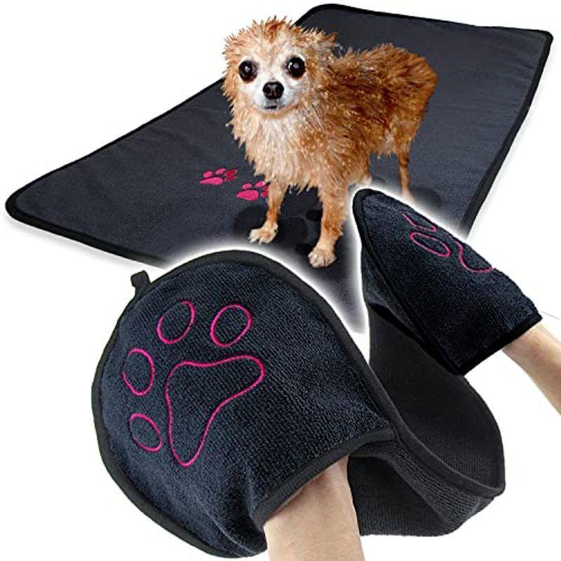 應氣屋pookie 犬 タオル 猫 ペット用 体拭き バスタオル タオルケット 手入れポケット 大判 超吸水 速乾 拭きあげ時短 ふわふわ マイク 公式