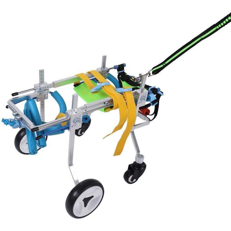 犬用歩行器 車椅子 ペット用 歩行器 4輪 犬用 車椅子 調節可能 障害者ペット/犬/猫用 後ろ足 ポータブル(XS) 車椅子 ペット用 歩行器 4輪 犬用 調節可能 障害者ペット/犬/猫用 後ろ足 ポータブル XS