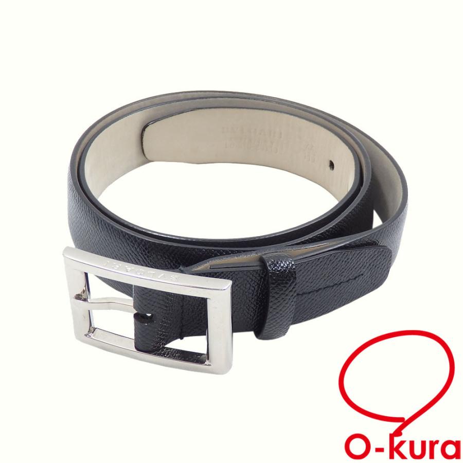 BVLGARI ブルガリ ベルト メンズ レザー ブラック 黒 サイズ100cm 44 