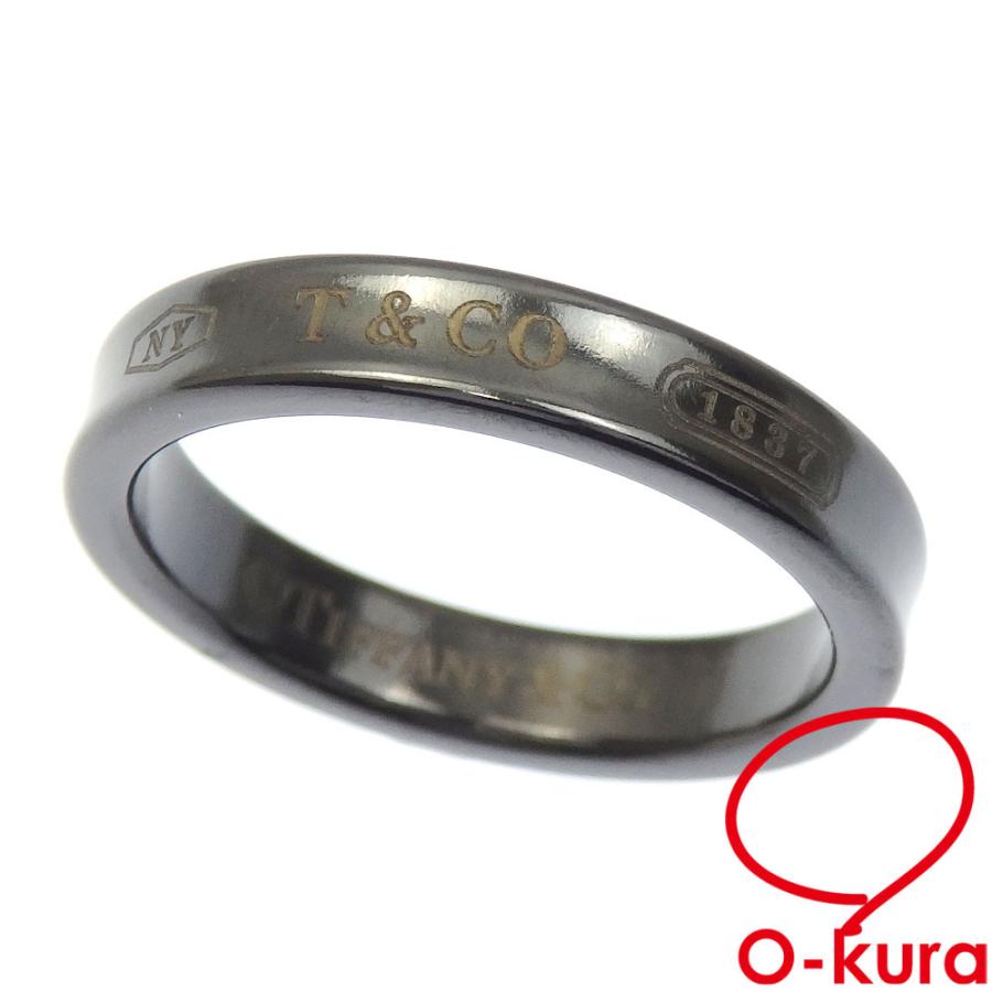 今年も話題の 男女兼用 メンズ レディース リング ナロー 17 ティファニー 送料無料 Aランク 中古品 ティファニー ブラック 中古 指輪 黒 メンズアクセサリー