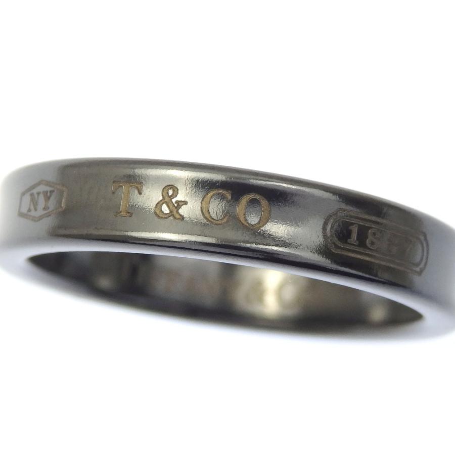 今年も話題の 男女兼用 メンズ レディース リング ナロー 17 ティファニー 送料無料 Aランク 中古品 ティファニー ブラック 中古 指輪 黒 メンズアクセサリー