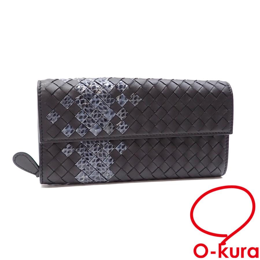 値下げしました ボッテガ ヴェネタ 二つ折り 長財布 イントレチャート  