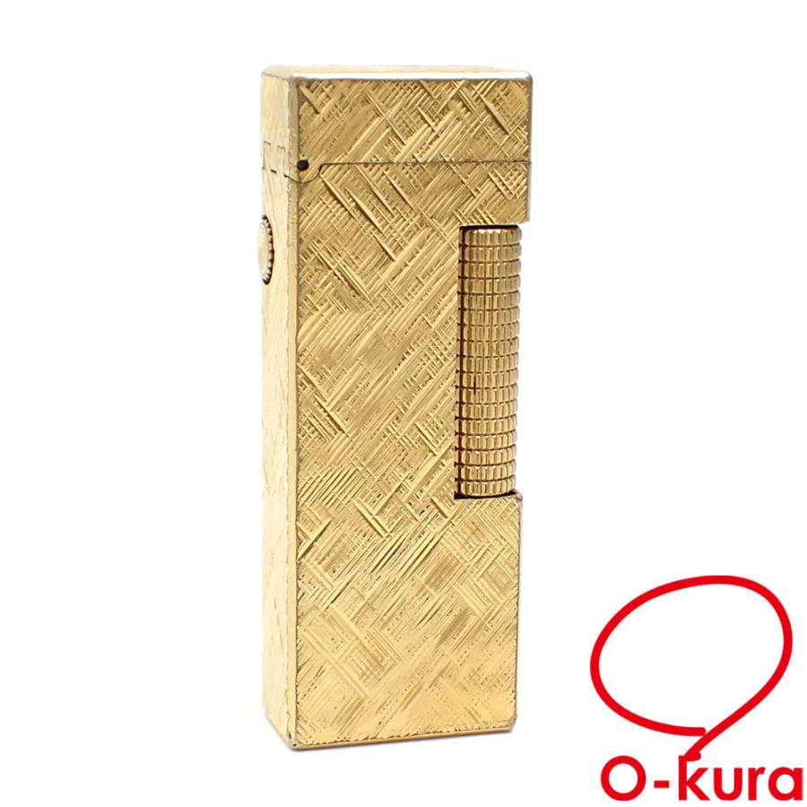 dunhill ダンヒルガスライター紳士タバコ煙草たばこ金ゴールド