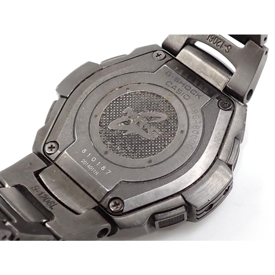 カシオ 腕時計 G-SHOCK メンズ ソーラー チタン MRG-8000G-1AJF 光充電式 電波時計 25周年記念 中古｜o-kura｜03