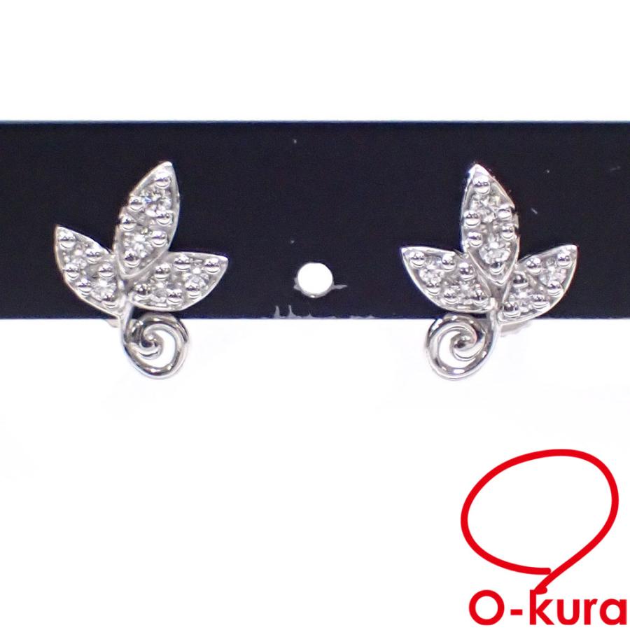 TIFFANY&Co. ティファニー オリーブリーフ ピアス レディース K18WG  