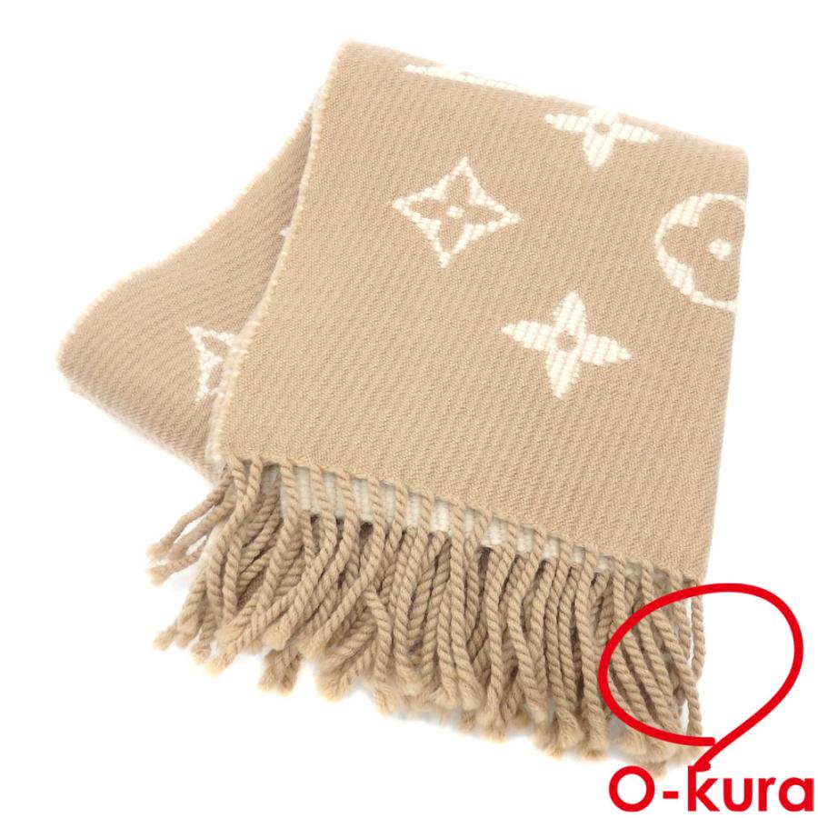 ルイ ヴィトン マフラー エシャルプ デイリー LV レディース ベージュ  