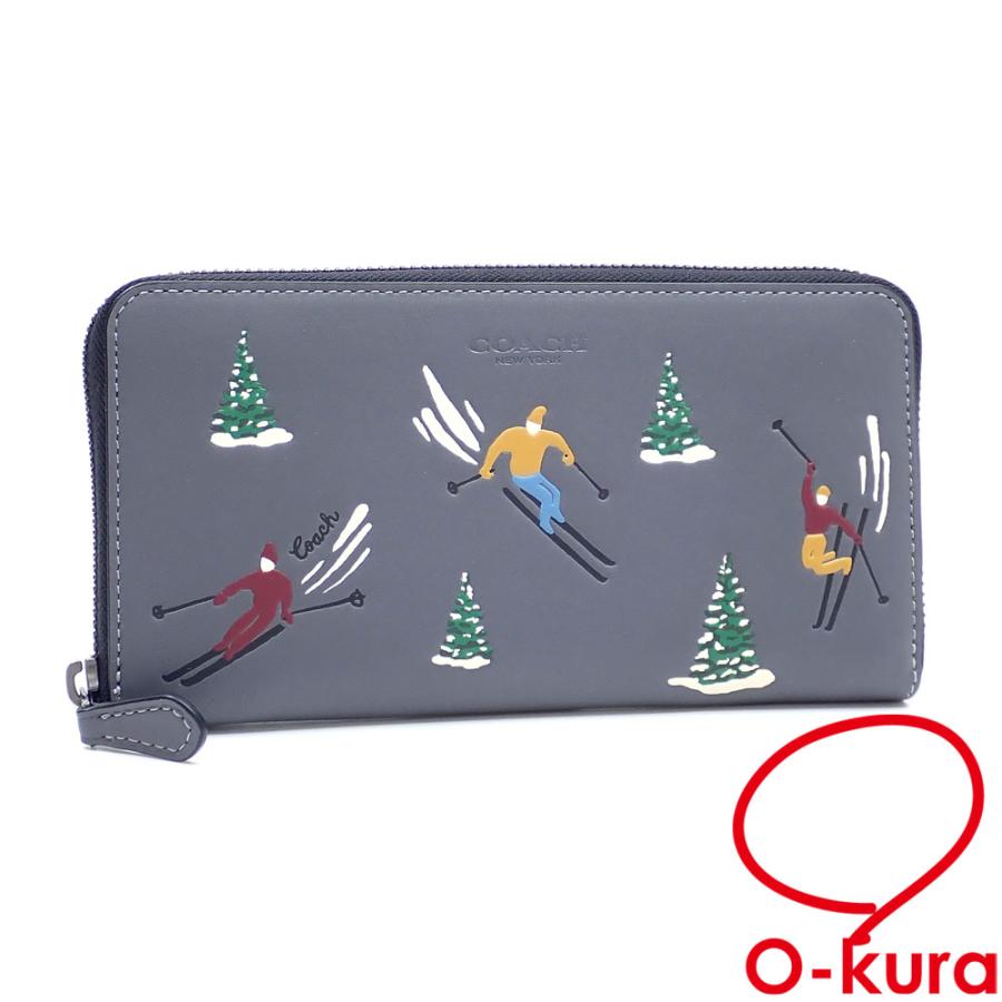 新品COACH長財布日本限定スキー