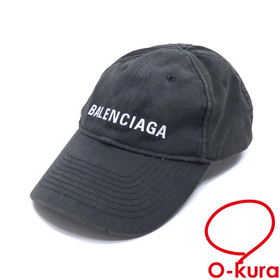 バレンシアガ キャップ 帽子 レディース コットン ブラック 黒 サイズ 