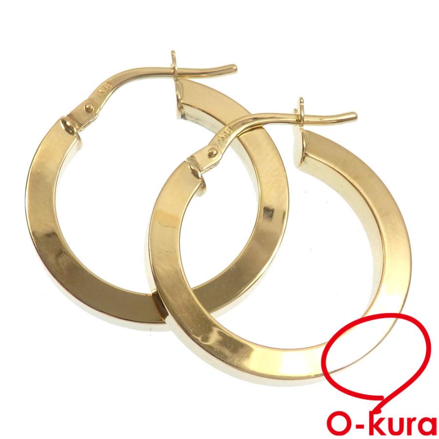 美品☆K18YGフープピアス 楽天市場】ピアス K18YG フープピアス : たかみ質店楽天市場店