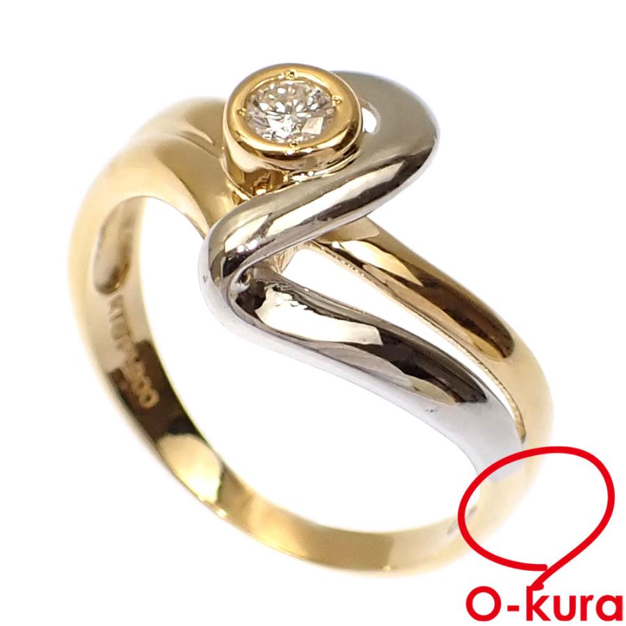 18金レディースダイヤリング14号