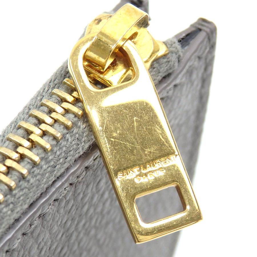SAINT LAURENT 値下げしました サンローラン カードケース グレー 