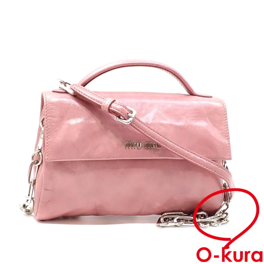 MIUMIU ミュウミュウ キルティング スタッズ 2WAY ショルダーバッグ
