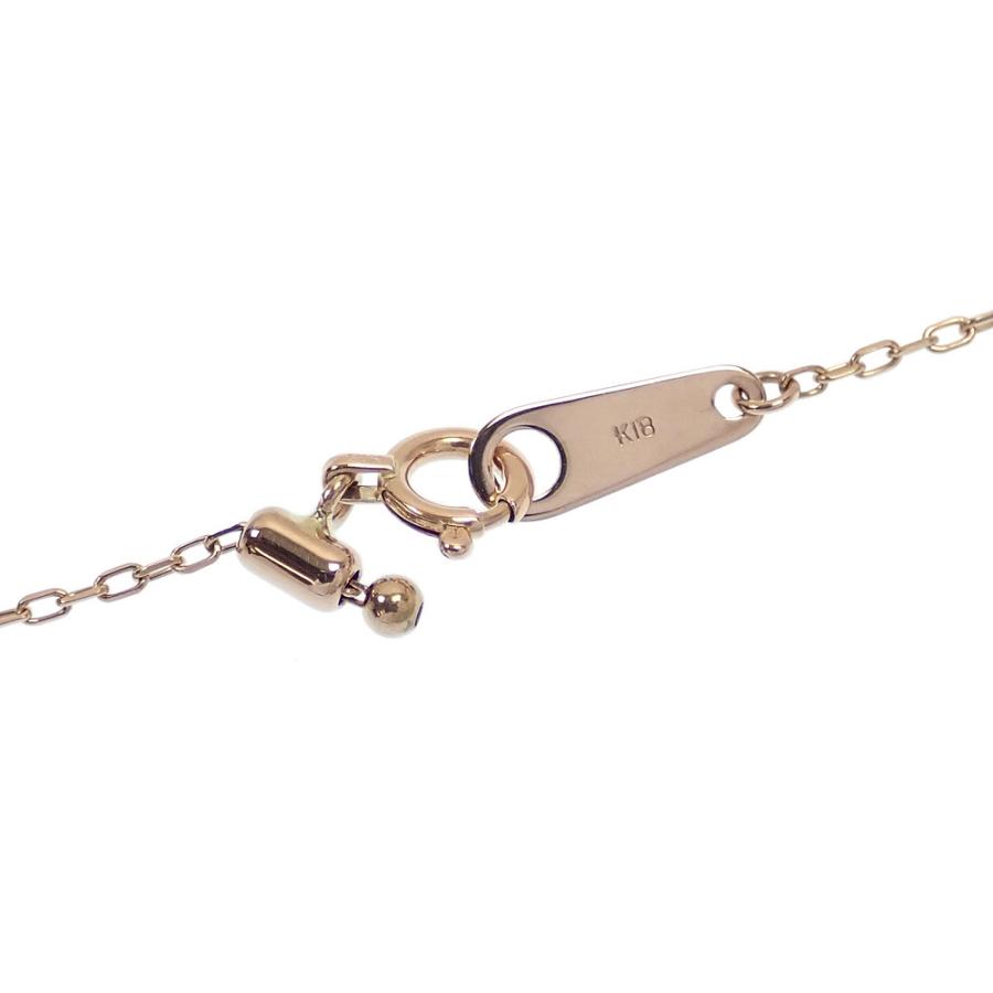 ダイヤモンド ネックレス レディース K18PG 0.15ct 4.0g 18金 ダイヤモンド ネックレス レディース K18PG 0.15ct 4.0g 18金