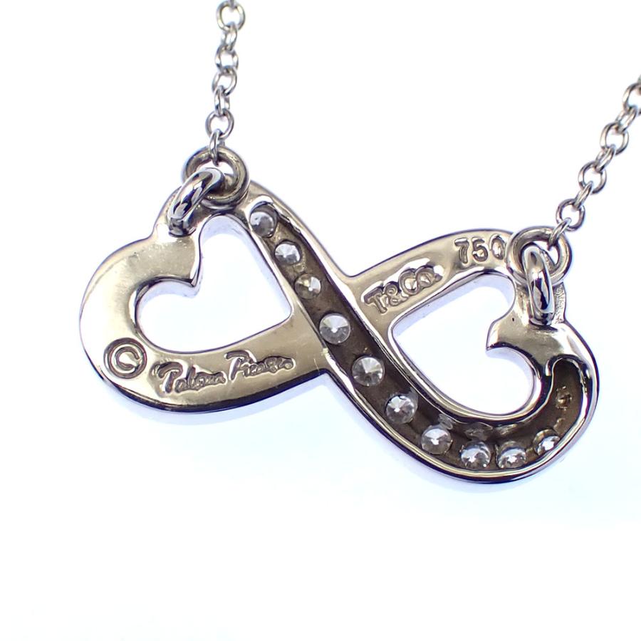 ティファニー ラビングハート ダイヤモンド ネックレス 750 (K18WG  