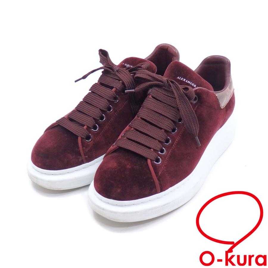 アレキサンダーマックイーン スニーカー ローカット レザー ボルドー サイズ27 5cm レディース メンズ 古着 アパレル 靴 中古 0362 大蔵質店 通販 Yahoo ショッピング