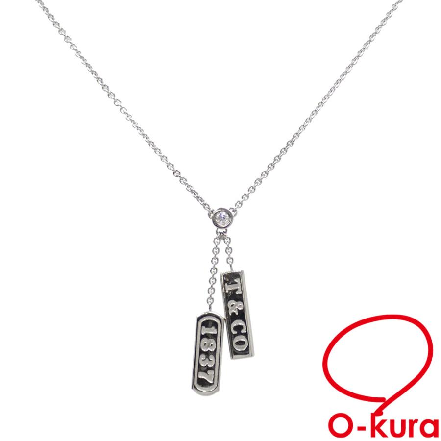 ティファニー 1837 ダブル バー ドロップ ネックレス レディース  