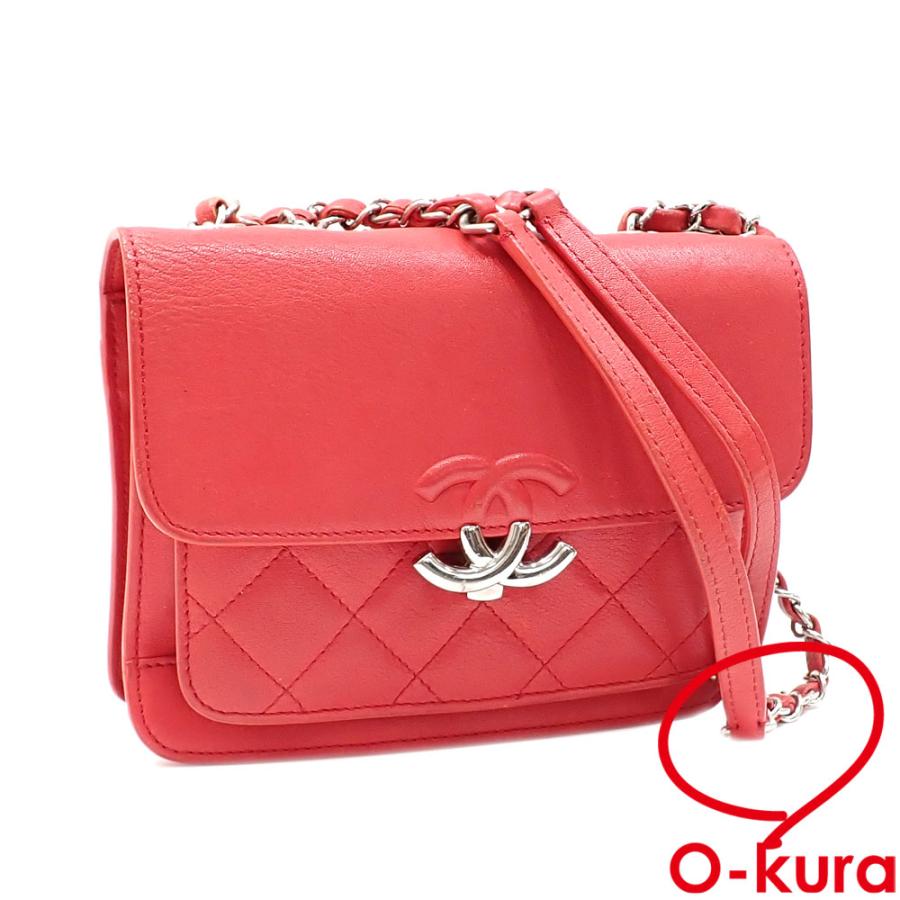 値下げしました シャネル Wチェーンショルダーバッグ マトラッセハーフ  