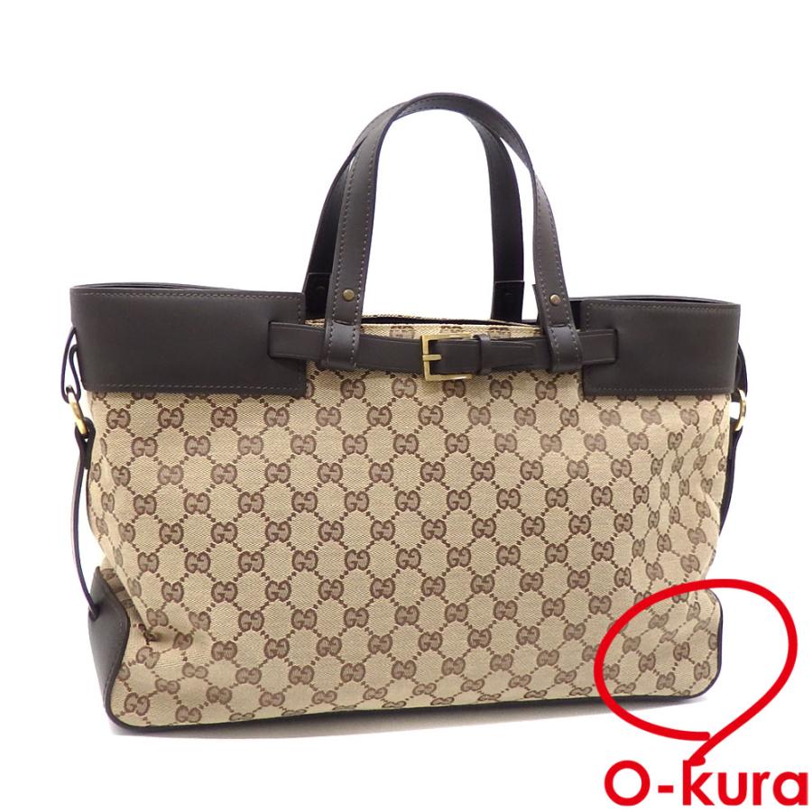 GUCCI グッチ トートバッグ レディース ベージュ ブラウン GG 