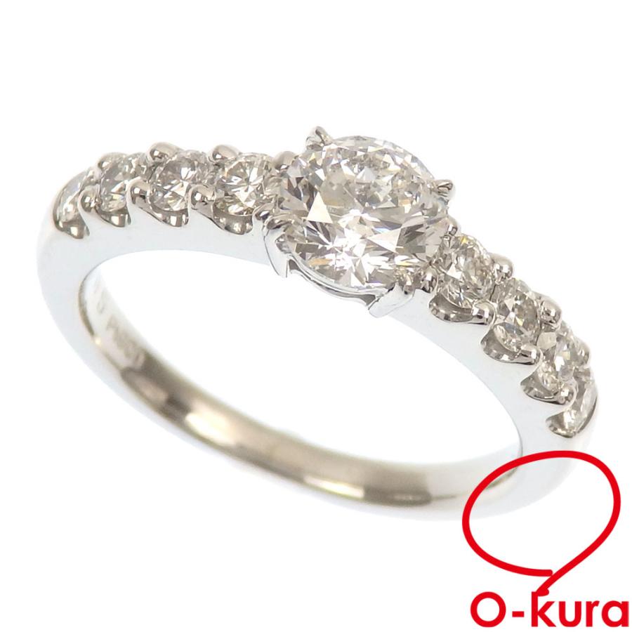 値下げしました ダイヤモンド リング レディース Pt900 11号 0.705ct