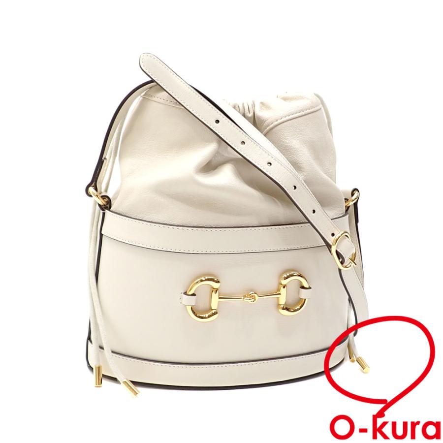 GUCCI レザー 1955 ホースビット バケットバックショルダー GUCCI レザー 1955 ホースビット バケットバックショルダー