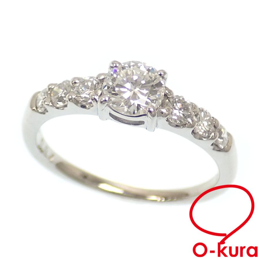 ダイヤモンド リング レディース Pt900 14号 0.54ct/0.45ct 4.2g ダイヤモンド リング レディース Pt900 14号 0.54ct/0.45ct 4.2g
