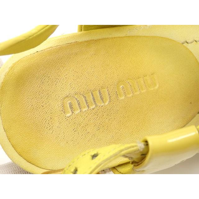 miu 値下げしました ミュウミュウ サンダル レディース ウェッジソール 