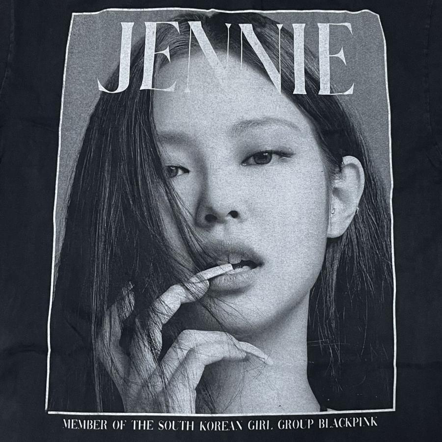 BLACKPINK JENNIE / ブラックピンク ジェニー Tシャツ 半袖 カジュアル