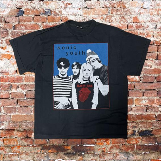 SONIC YOUTH / ソニックユース Tシャツ XL 黒 ブラック 半袖 バンドT