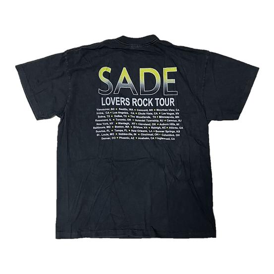 Sade / シャーデー Tシャツ Lovers Rock Tour XL 黒 ブラック 半袖