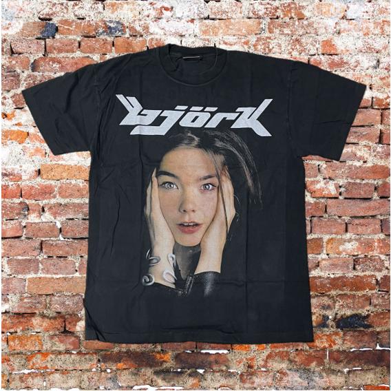 Bjork / ビョーク Tシャツ XL 黒 両面プリント 半袖 バンドT ロックT